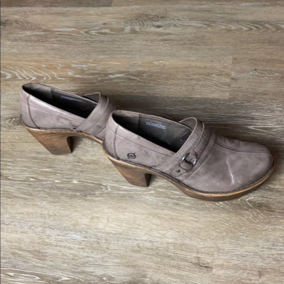 Born Taupe Clogs Sz 9 - Picture 2 of 6